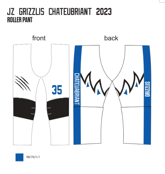Pantalon de match des Grizzlis