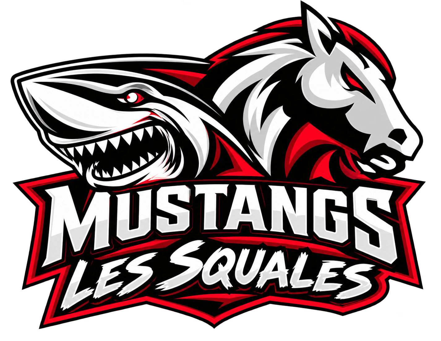 Logo de l’entente La Chapelle–Rezé : Mustangs et Squales